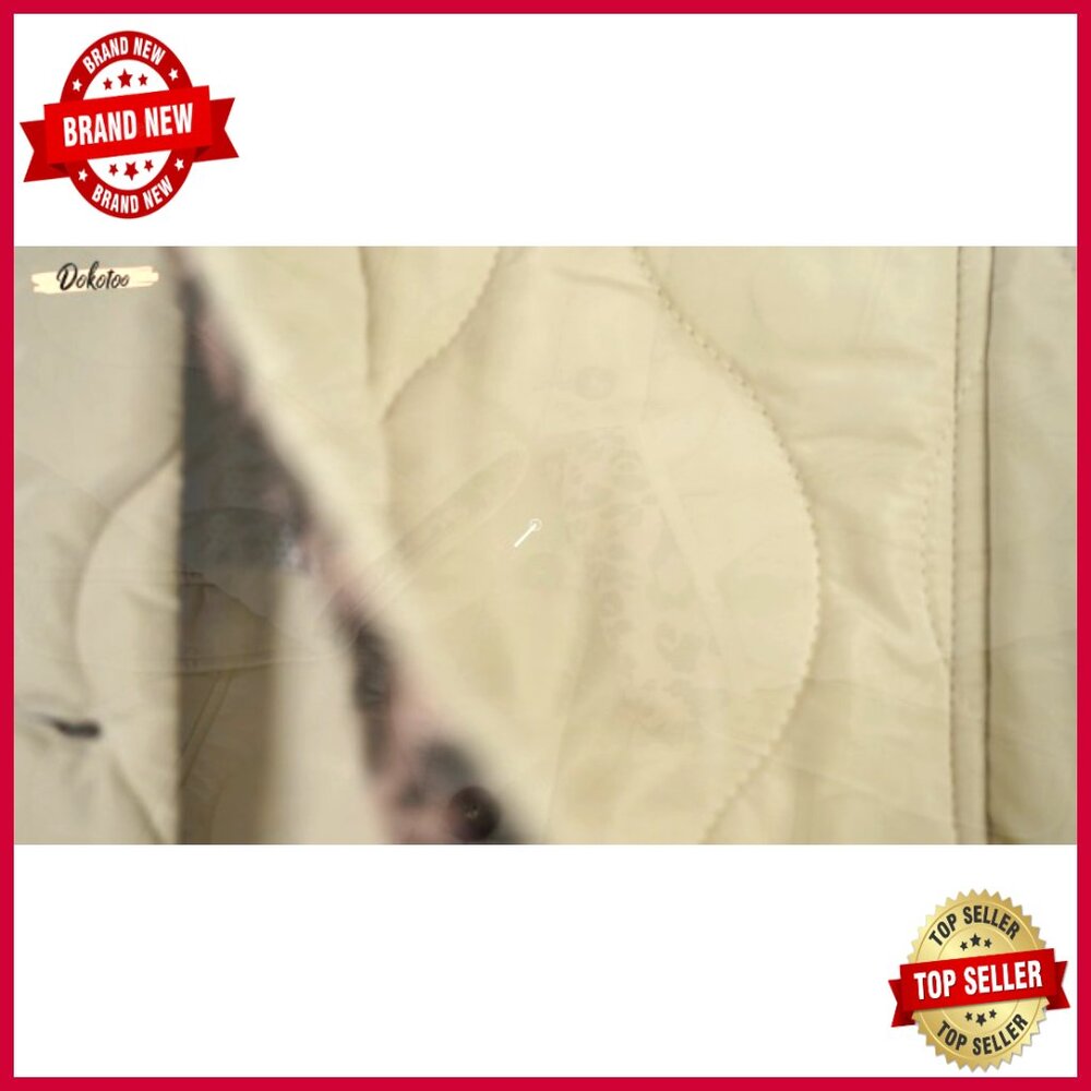 Quilted Puffer Jacket Button Down Casual Leopard … - image 7